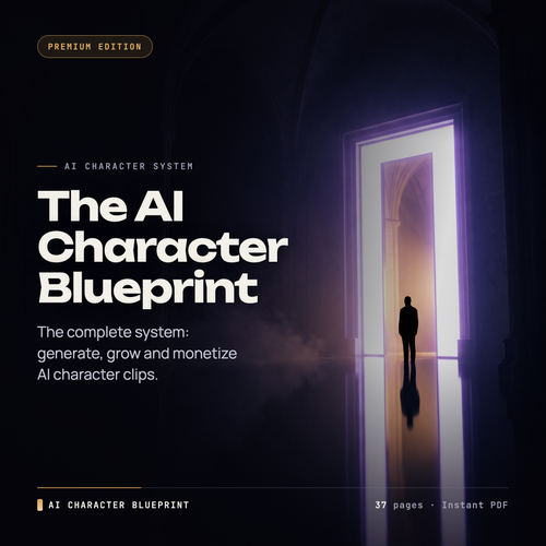 The AI Character Blueprint, 37 page premium instant PDF