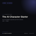 The AI Character Starter